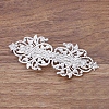 Brass Filigree Hair Barrette OHAR-PW0001-201S-1