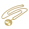 201 Stainless Steel Pendant Necklaces NJEW-H015-03G-2