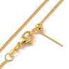 Brass Twisted Chain Necklaces NJEW-M083-01G-01-4