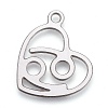 Non-Tarnish 304 Stainless Steel Pendants LS-STAS-M228-A01-01P-1
