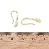 Rack Plating Brass Pave Cubic Zirconia Earring Hooks KK-O143-19G-3