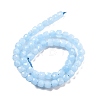 Natural Quartz Imitation Aquamarine Beads Strands G-C179-B05-01-3