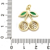 Brass Micro Pave Cubic Zirconia Pendants KK-L229-02G-01-3