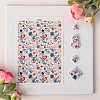 Flower Pattern Ceramics Clay Water Transfer Paper PW-WG87D4C-01-1