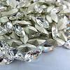 Glass Pointed Back Rhinestone Cabochons RGLA-A011-17x32mm-M-2