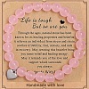 Fashion Natural Rose Quartz Beads Stretch Bracelets QY2485-7-1