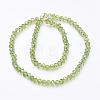Electroplate Glass Faceted Rondelle Beads Strands EGLA-D020-6x4mm-34-2
