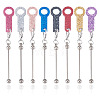 8Pcs 8 Colors Acrylic Straw Pendant Beadable Bar HJEW-TA0001-51-1