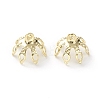 Brass Bead Cap Pendant Bails X-KK-H739-19G-1