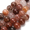 Natural Red Rutilated Quartz Beads Strands G-G300-A02-12mm-2