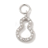 Brass Micro Pave Cubic Zirconia Charms KK-C072-46P-1