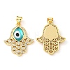 Brass Cubic Zirconia Pendants KK-K338-01G-05-2