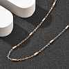 Brass Cable Chain Necklaces for Women NJEW-D302-19RG-3