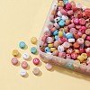 50G 2 Colors Opaque Mixed Color Acrylic Beads SACR-FS0001-10-2