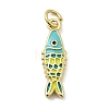 Brass Enamel Pendants KK-A266-39G-04-1