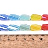 Electroplate Opaque Glass Beads Strands EGLA-N022-10B-B01-4