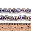 Crackle Transparent Glass Beads Strands GLAA-N030-8mm-01C-4