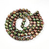 Baking Painted Glass Beads Strands DGLA-N003-10mm-B07-3