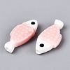 Hand Painted Fish Shaped Porcelain Beads PORC-N013-06B-2