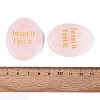 Natural Rose Quartz Pendants G-N365-02A-3