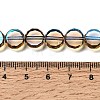 Electroplated Transparent Glass Beads Strands GL-CBA98F0-06C-07-4