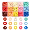 2250Pcs 15 Colors Eco-Friendly Handmade Polymer Clay Beads CLAY-YW0001-56-1