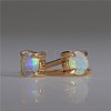 Brass Stud Earrings EJEW-BB48616-A-3