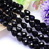 Faceted Teardrop Imitation Austrian Crystal Bead Strands G-M185-8x6mm-23A-1