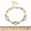 304 Stainless Steel Oval Link Chain Bracelets for Women BJEW-A169-05GP-5
