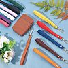 CHGCRAFT 12Pcs 12 Colors PU Leather Wrist Strap Keychains KEYC-CA0001-19-4