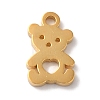 PVD Vacuum Plating 304 Stainless Steel Charms X-STAS-L081-006G-1