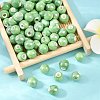 Glazed Porcelain Round Beads X-PORC-S489-8mm-09-5