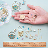 DIY Fan Themed Earring Making Kits DIY-SC0013-25G-3