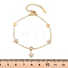 304 Stainless Steel Rhinestone Charm Bracelets BJEW-B171-16G-3
