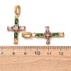 304 Stainless Steel Rhinestone Pendants RB-CBA5CCB-05G-G-2