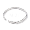 304 Stainless Steel Faceted Ring Hinged Bangles for Women BJEW-C071-16P-4
