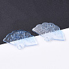 Transparent Spray Painted Glass Pendants X-GLAA-R212-01-A01-3