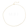 Brass Snake Chain Necklaces X-NJEW-K123-07G-2