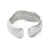 304 Stainless Steel Cuff Rings for Women RJEW-M019-09P-3