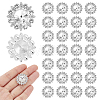 30Pcs Alloy Rhinestone Shank Buttons BUTT-HY0001-28-1