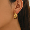 304 Stainless Steel Minimalist Round Hoop Earrings  MS5537-3