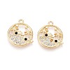 Alloy and Rhinestone Pendants PALLOY-T092-18A-G-1