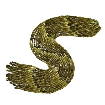 Gradient Color Natural Yellow Green Opal Beads Strands GG-CBA9722-B01-01-1