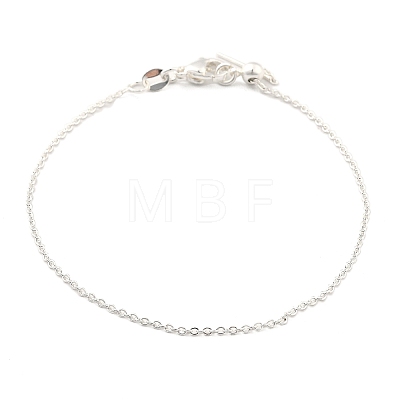 Stainless Steel Cable Chain Bracelets for Men Women BJEW-G736-11S-1