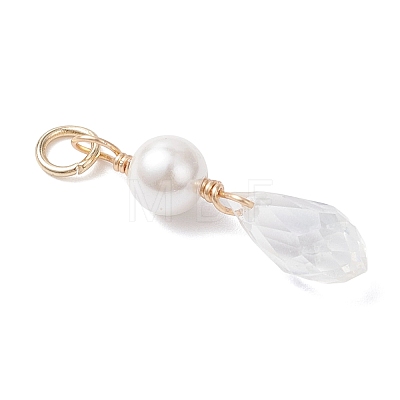 Shell Pearl & Glass Pendants PALLOY-JF04717-1