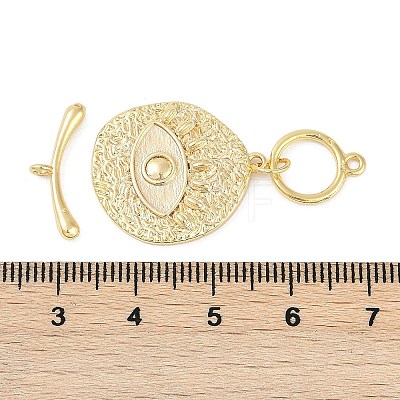 Brass Toggle Clasps KK-K391-16G-1