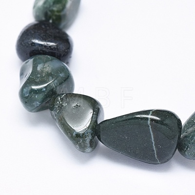Natural Moss Agate Beads Strands G-F637-24-1
