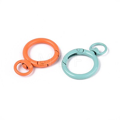 Spray Painted Alloy Swivel Snap Hooks Clasps PALLOY-K257-06-01-1