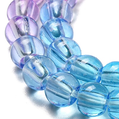 Dyed & Heated Synthetic Quartz Beads Strands G-P502-01A-02-1