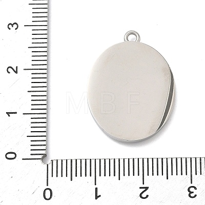 304 Stainless Steel & Rhinestone Pendants STAS-G371-09D-01P-1